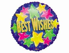 Best Wishes Stars Foil Balloon