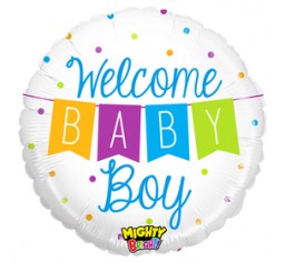 Welcome Baby Boy Balloon